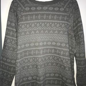 Patterned Sweatshirt